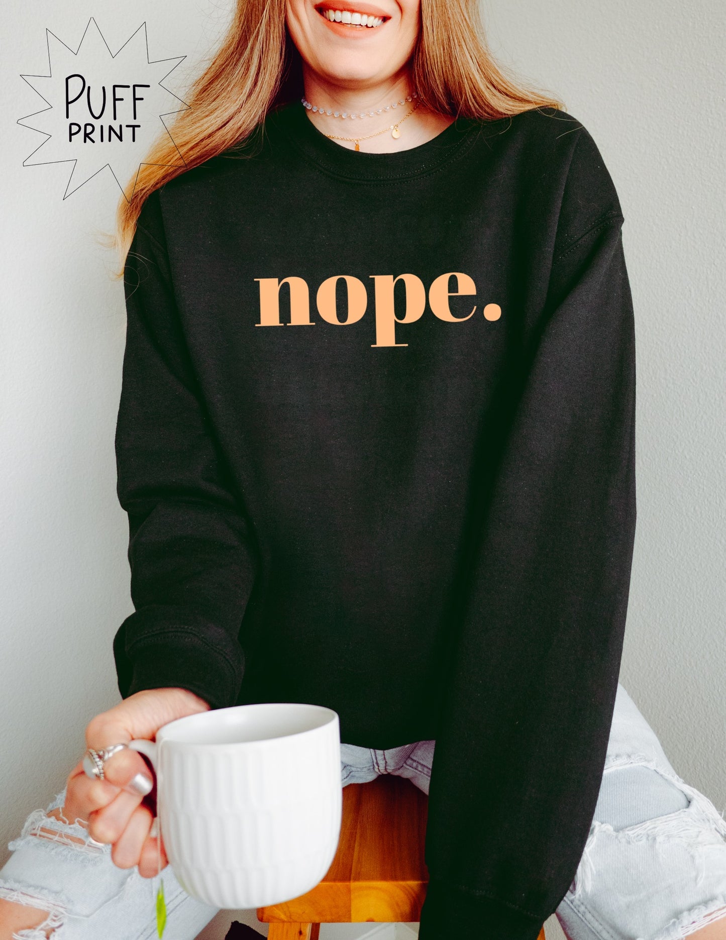 Nope. Puff Graphic Tee