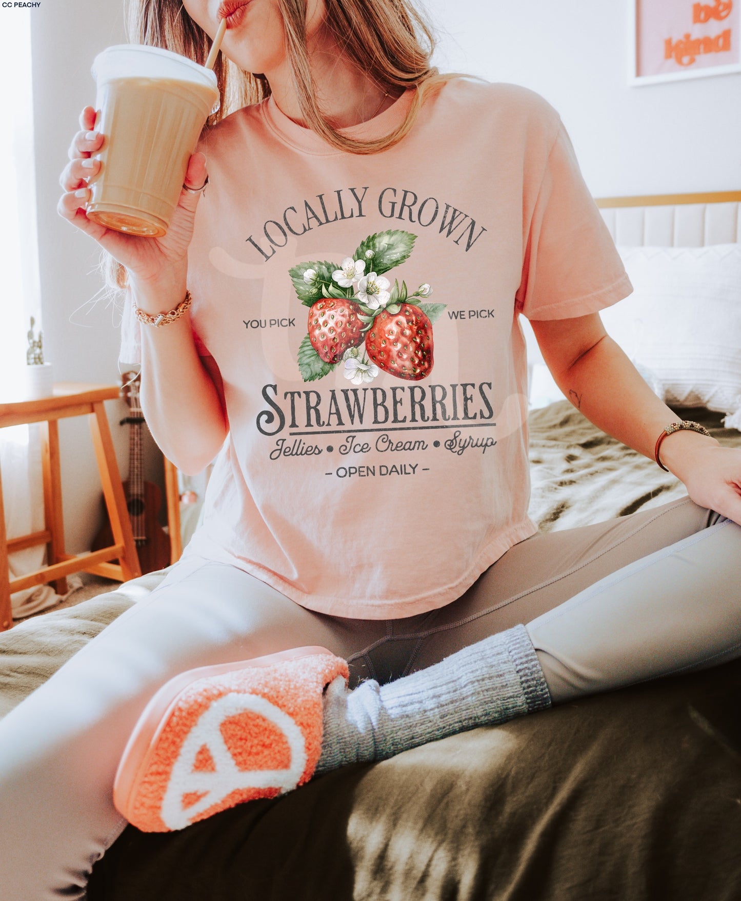 Locally Grown Strawberries Graphic Tee