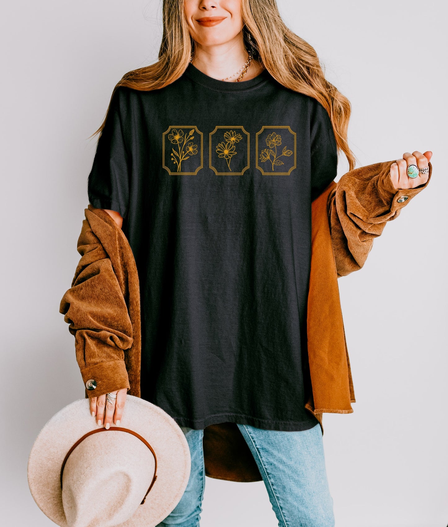 Flower Squares Graphic Tee