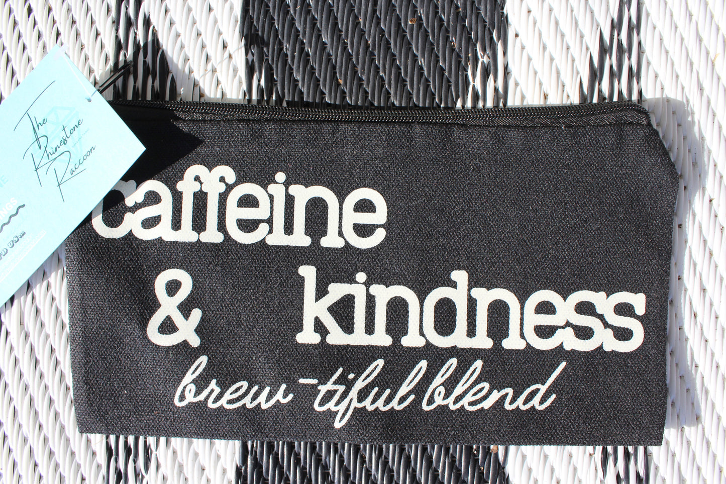 Caffeine zipper bag