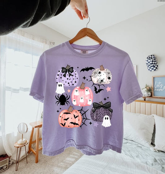 Pumpkin collage graphic tee