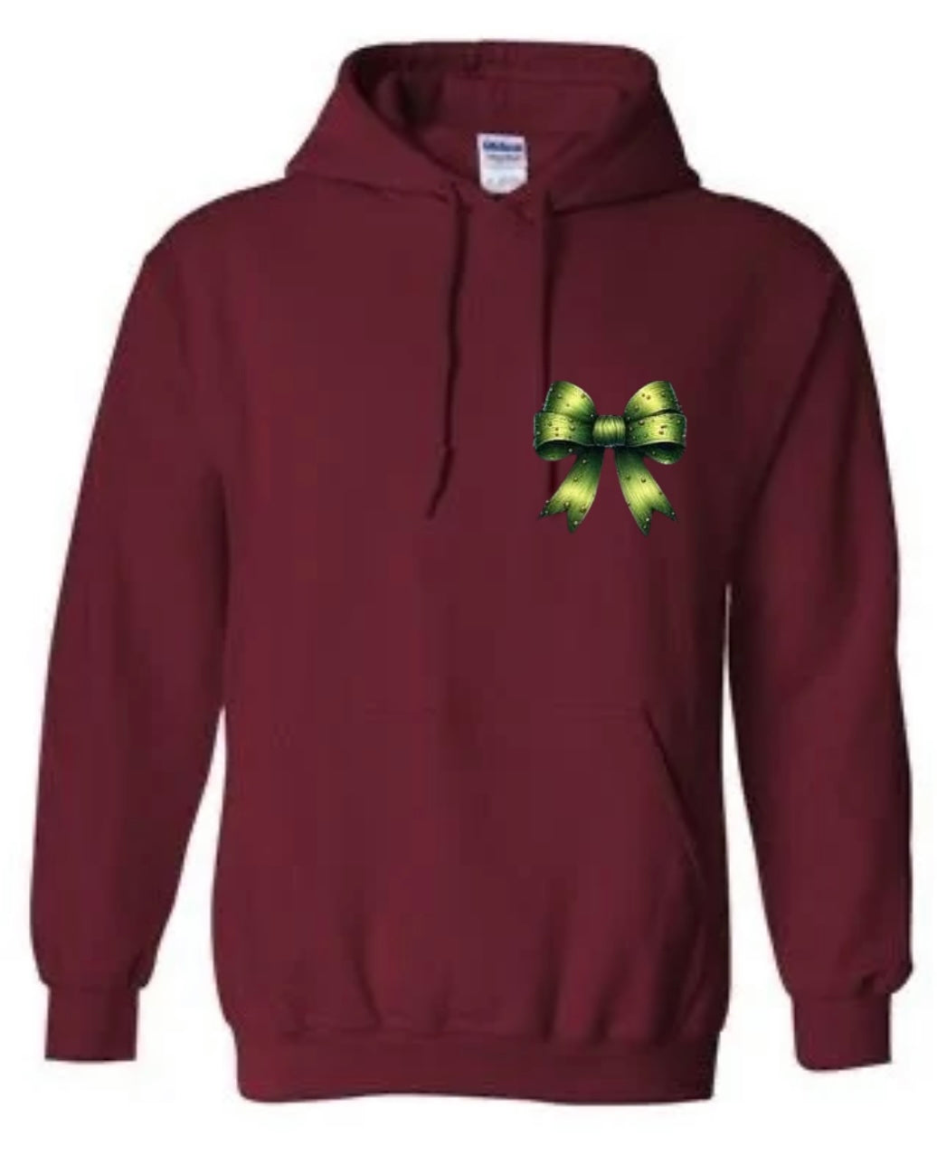 Pocket grinch bow sweatshirt and hoodie