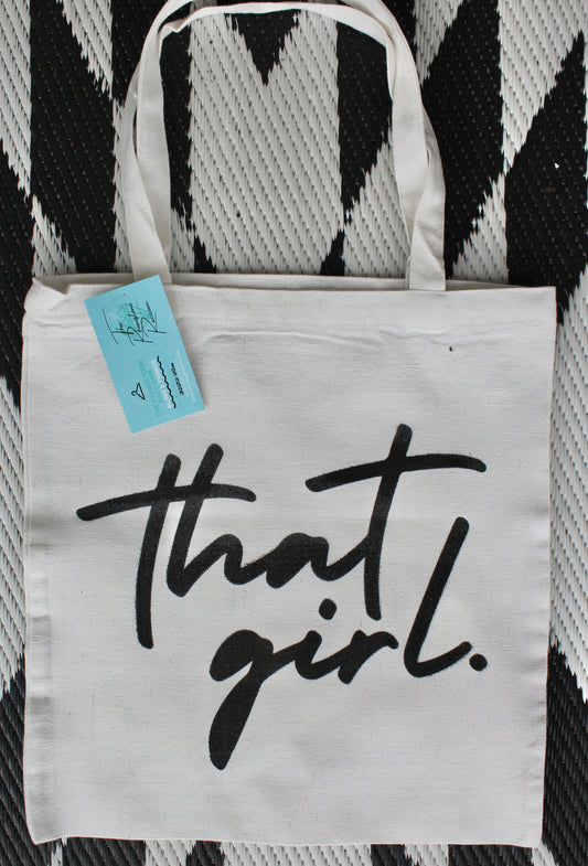 That girl tote bag