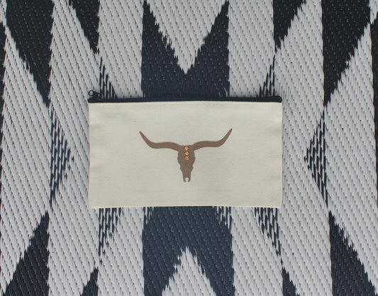 Long horn zipper bag