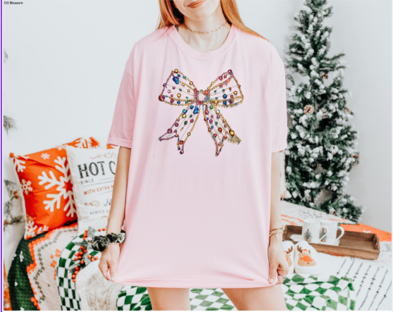 Light String Bow graphic tee