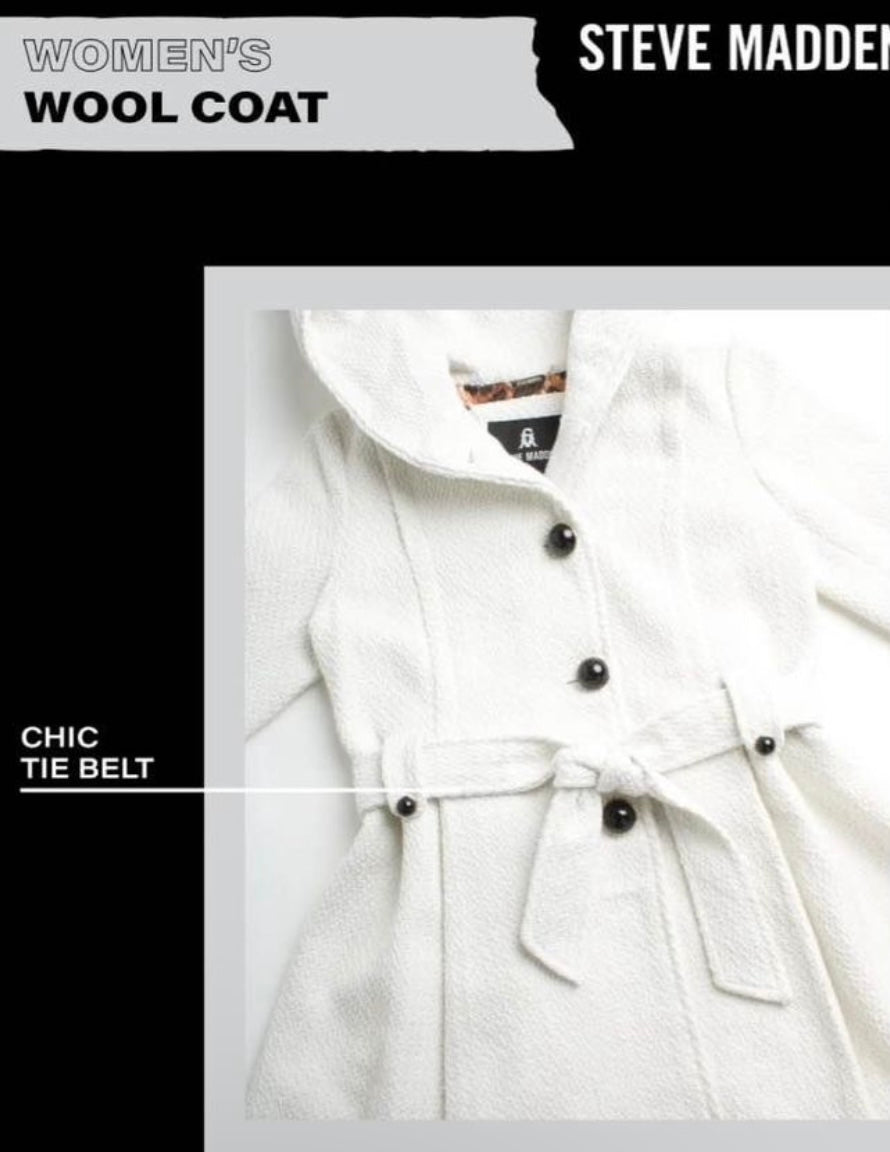 White wool coat