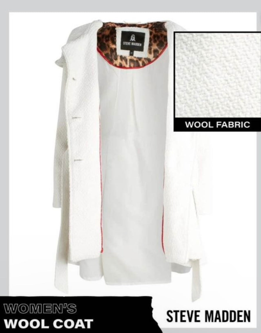 White wool coat