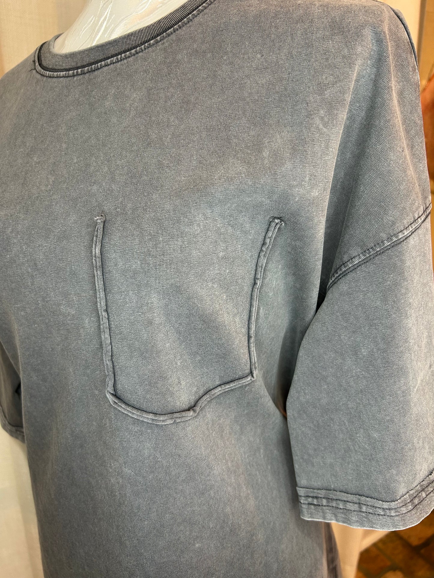 Mineral Wash Boyfriend Vintage T Shirt