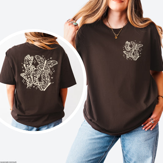 BUTTERFLY KEEP GOING GRAPHIC TEE