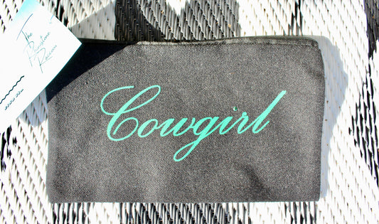 Cowgirl zipper bag