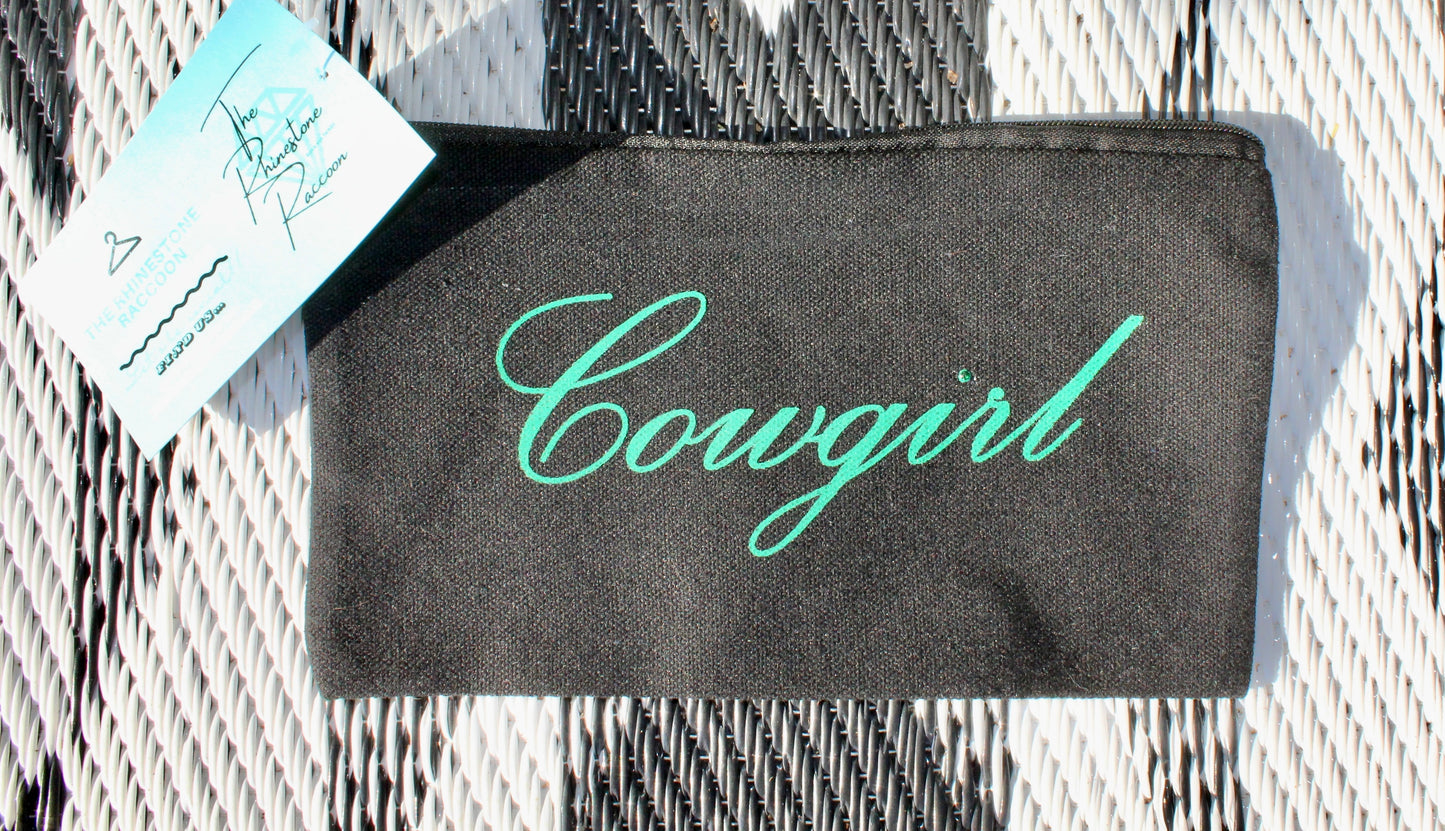 Cowgirl zipper bag