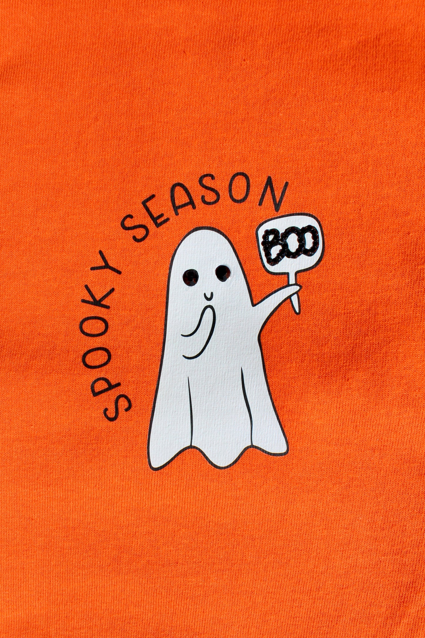 Spooky Season Pocket Ghost Print T-Shirt