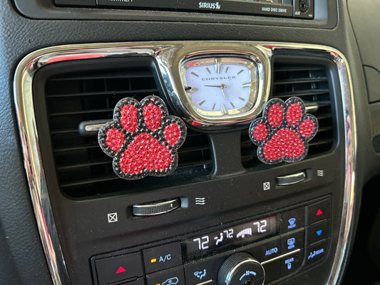 Paw Print Vent Clips