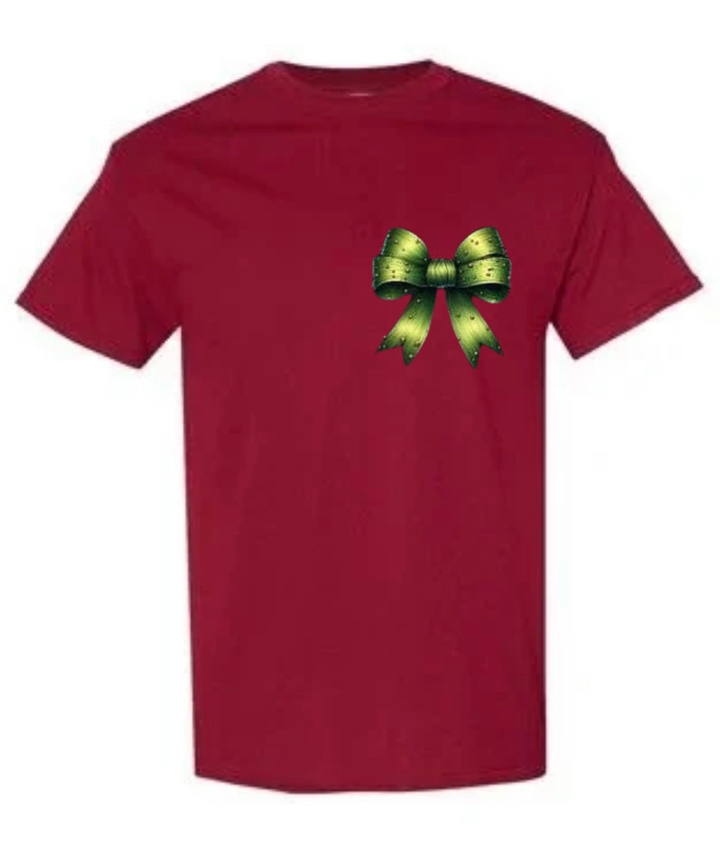 Pocket grinch bow