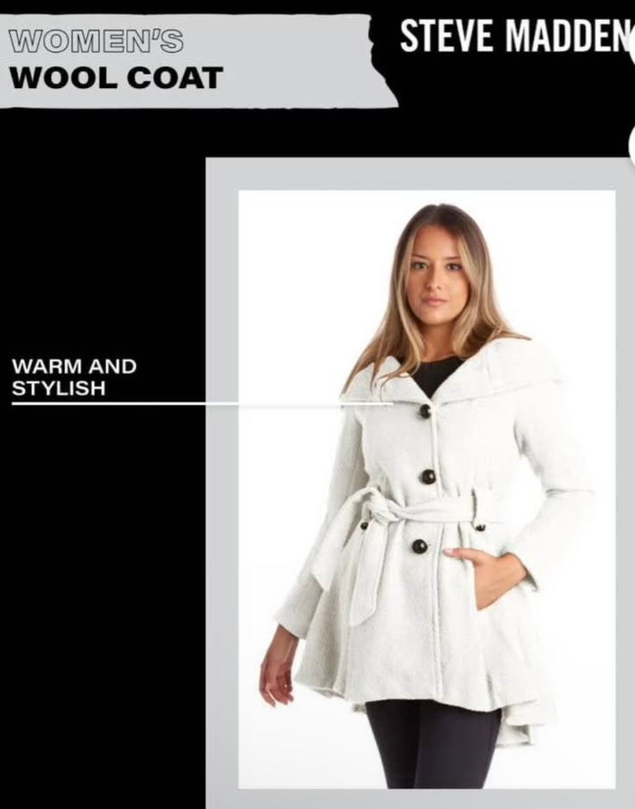 White wool coat