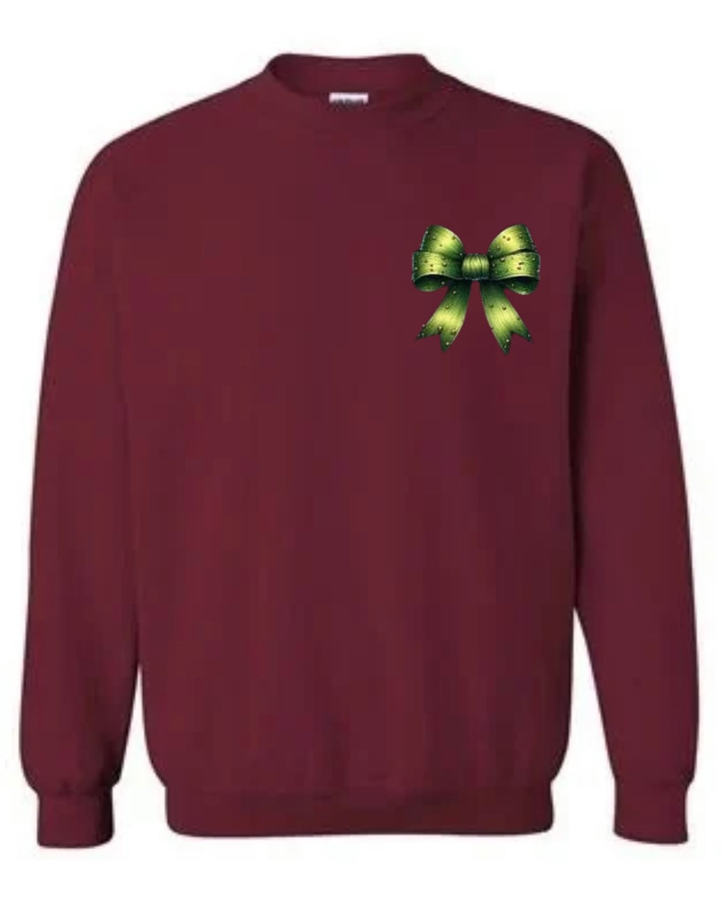 Pocket grinch bow sweatshirt and hoodie