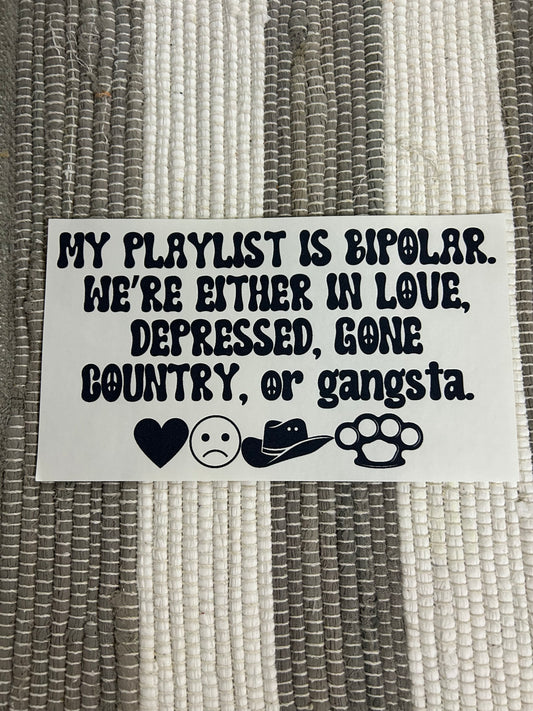 Bipolar playlist