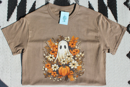 Fall Floral Ghost T-Shirt