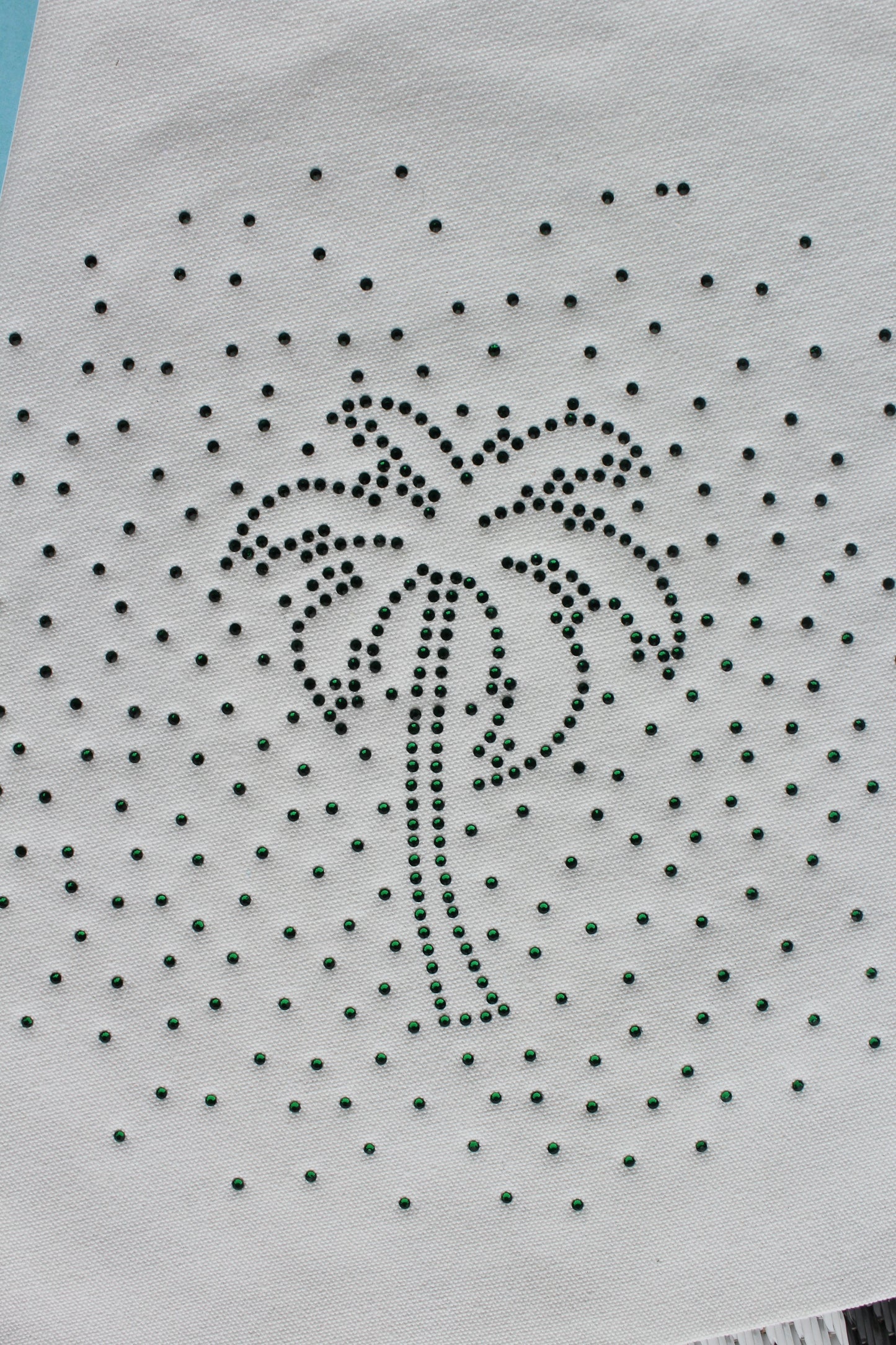 Rhinestone palm tree tote