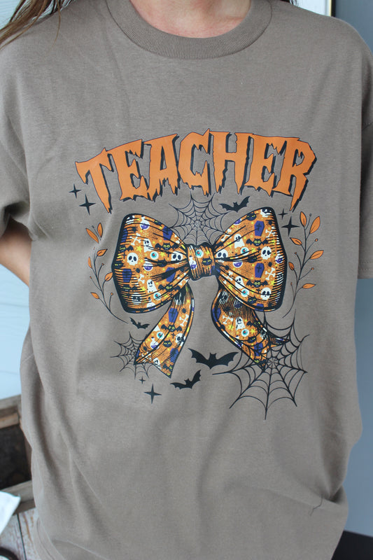 Brown TEACHER tee