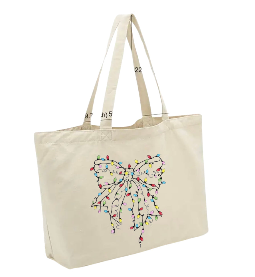 Large cream tote