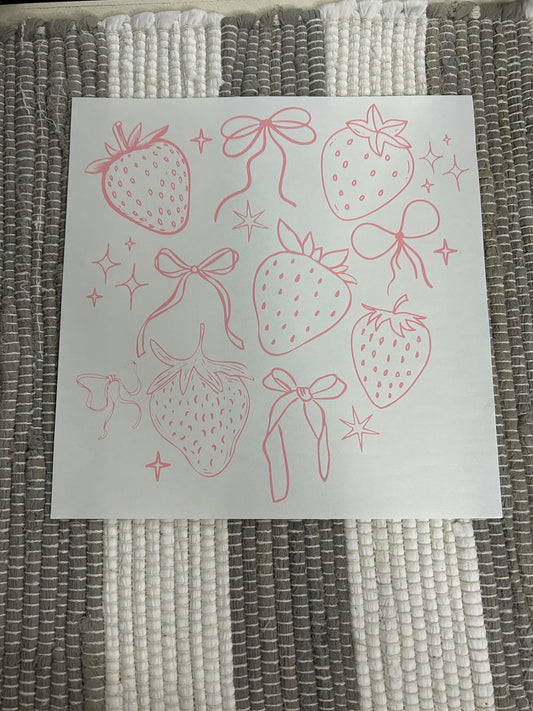 Strawberries and bows
