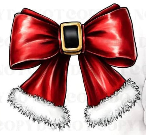 Santa bow w/ buckle