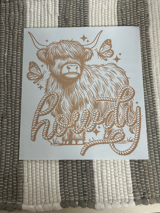 Highland cow howdy