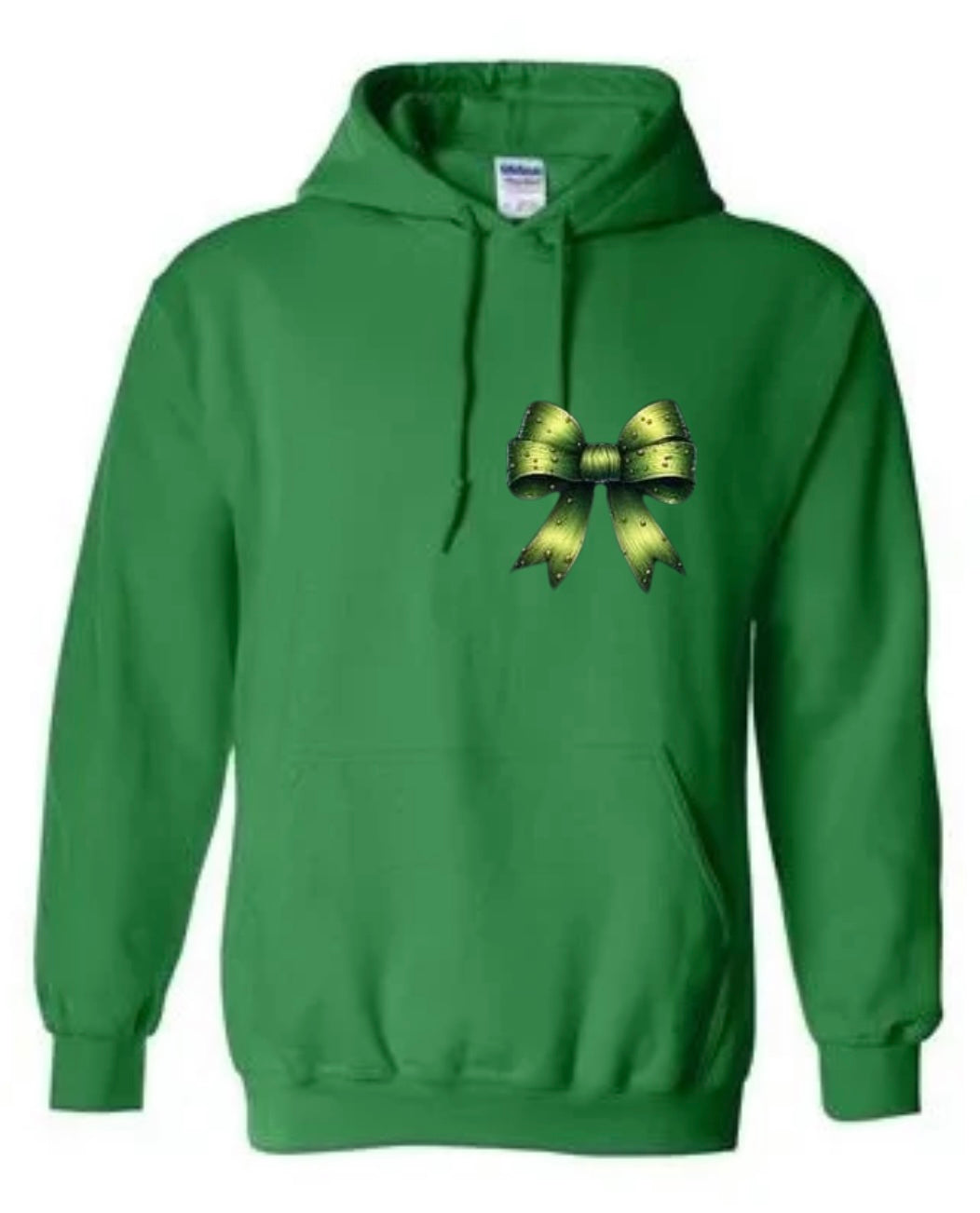 Pocket grinch bow sweatshirt and hoodie