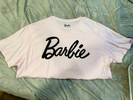 Barbie black letters tshirt