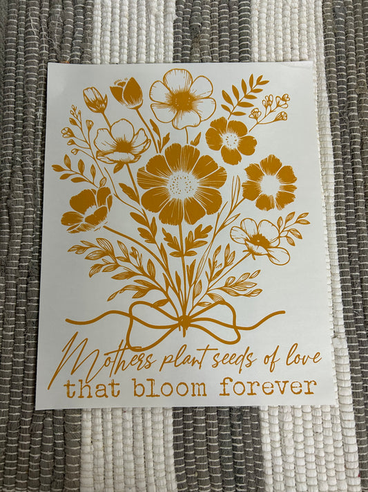 Mothers plant seeds