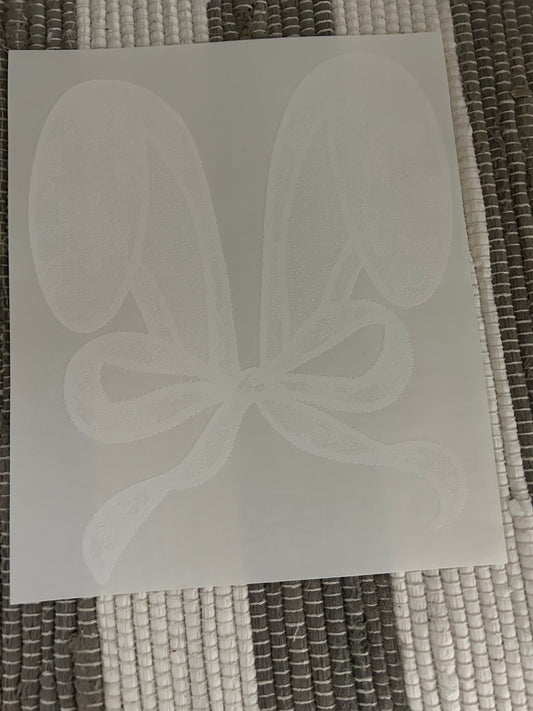 Lace bunny ears