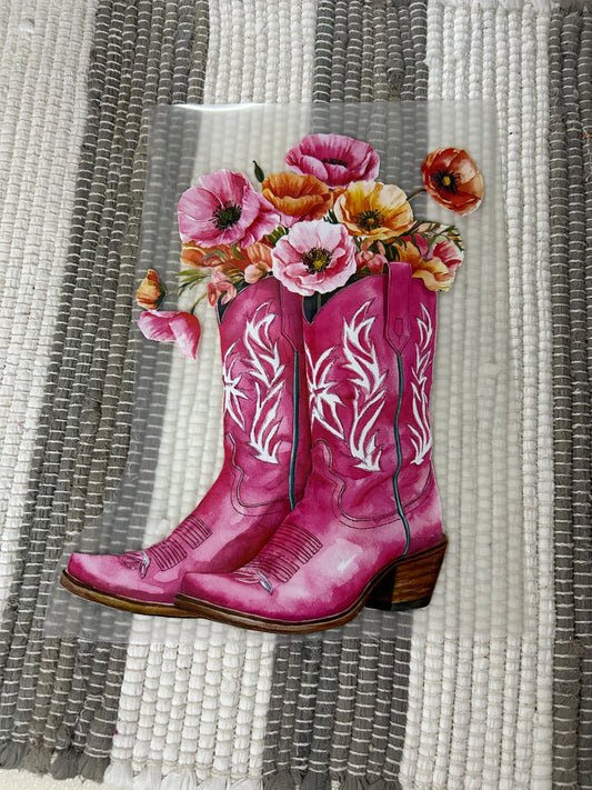 Pink boots