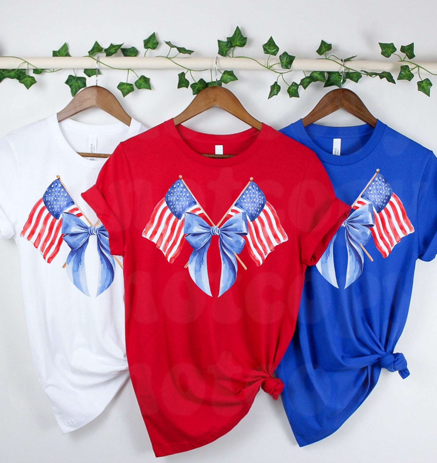 Flag with Bow Graphic Tee