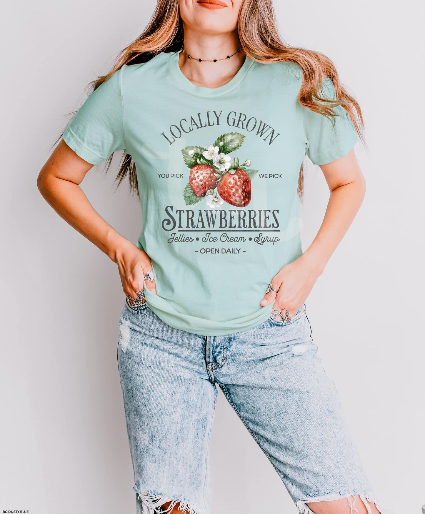 Locally Grown Strawberries Graphic Tee