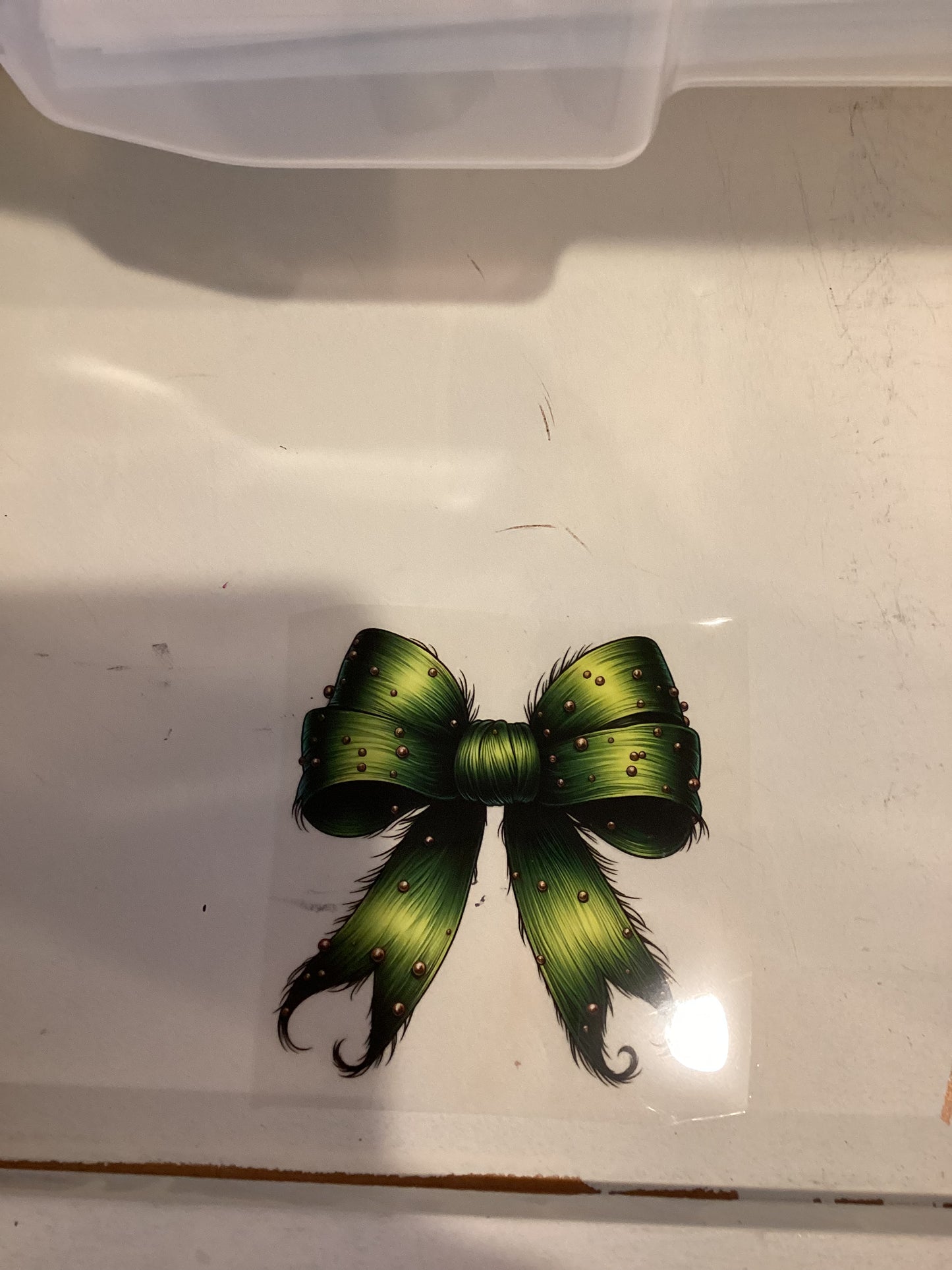Grinch bow pocket