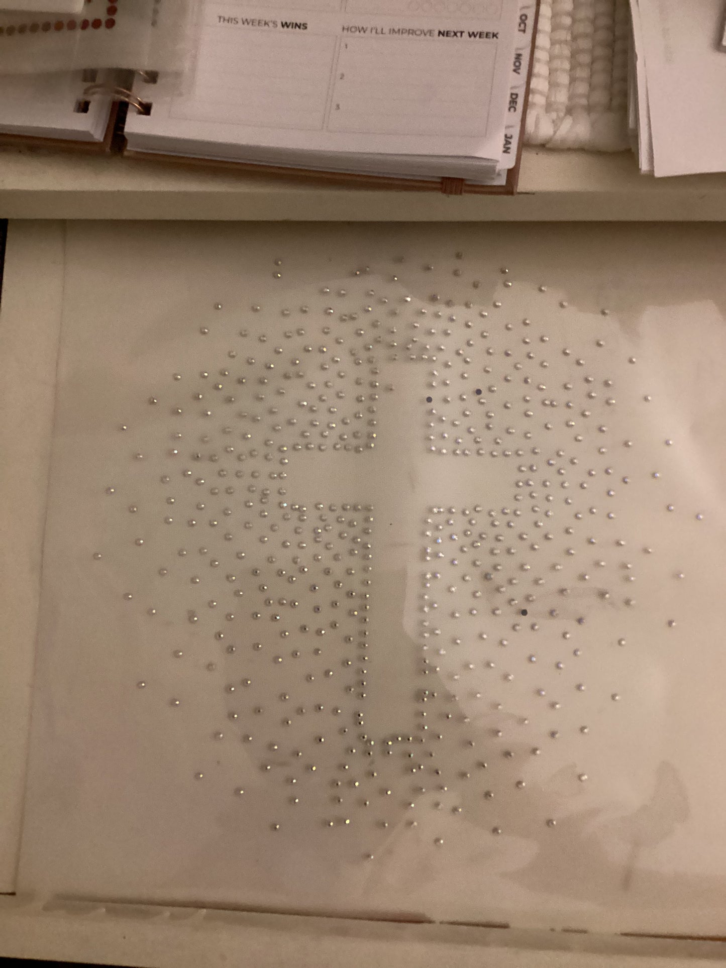Rhinestone scatter cross
