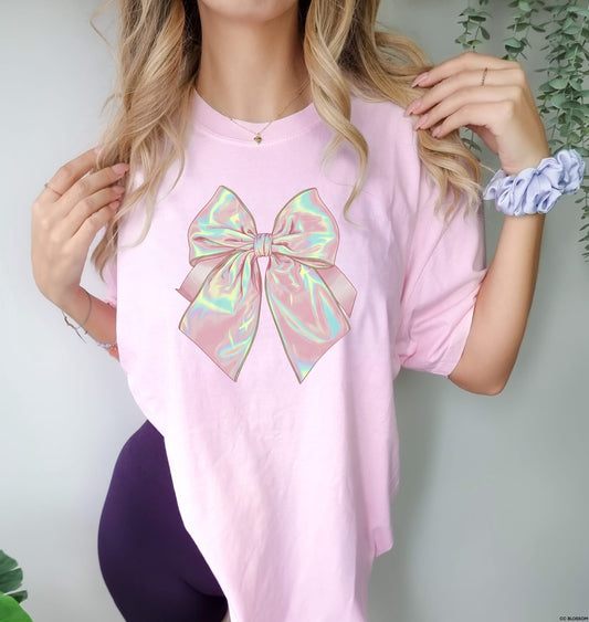 Iridescent bow