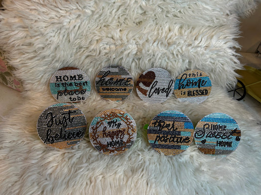 My happy home coasters (8 piece)