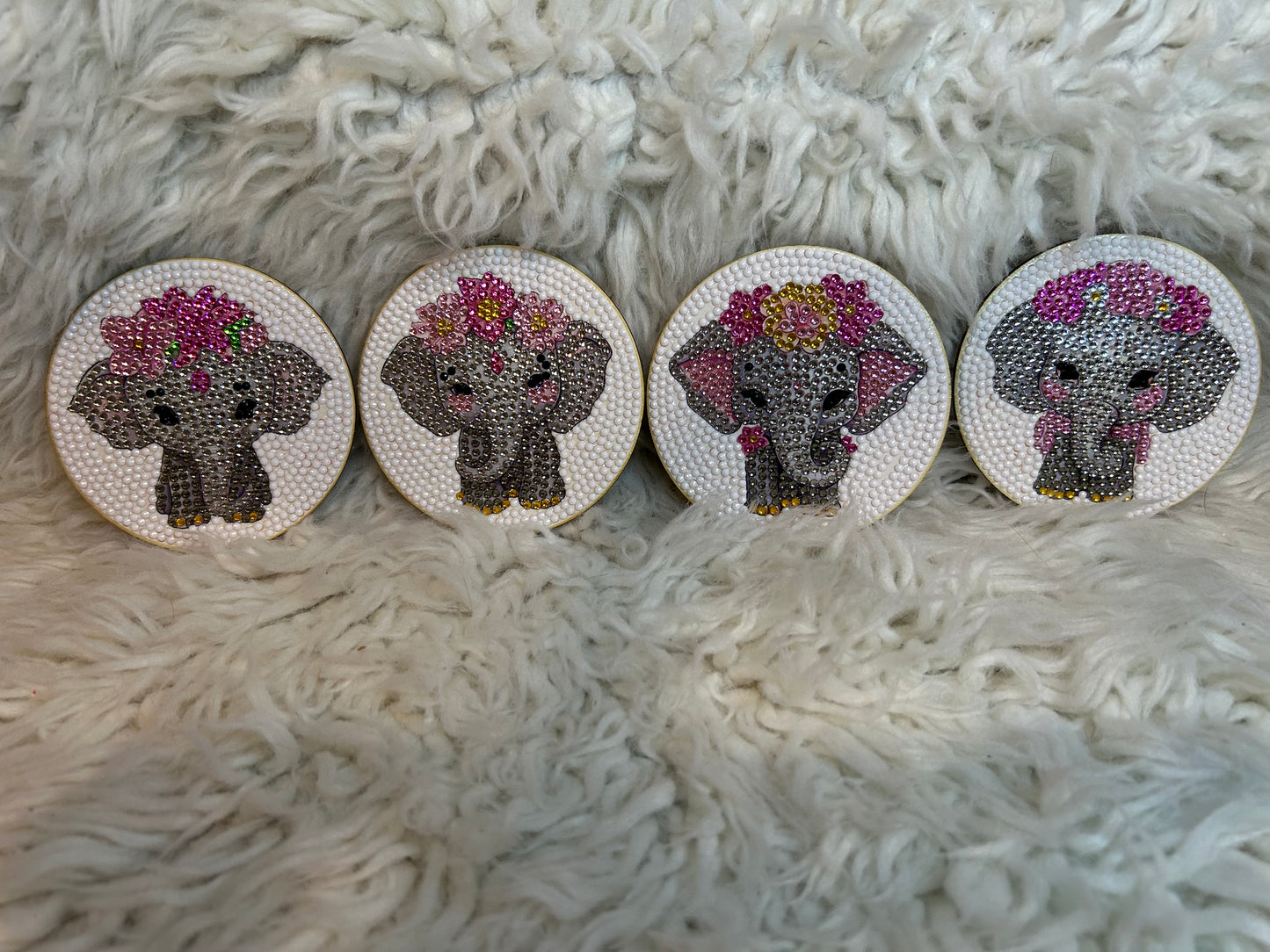 Elephant coasters (4 piece)