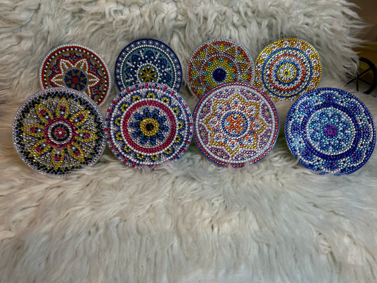 Mandala coasters (8 piece)