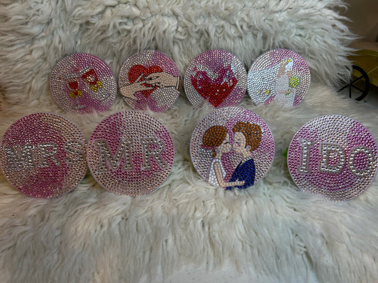 Wedding coasters (8 piece)