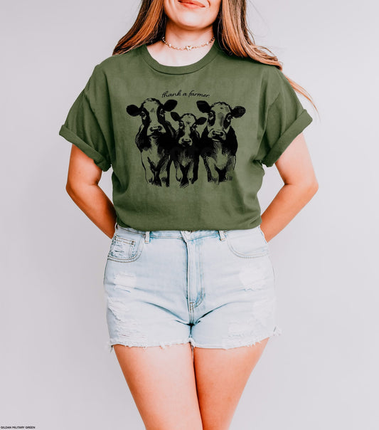 THANK A FARMER GRAPHIC TEE