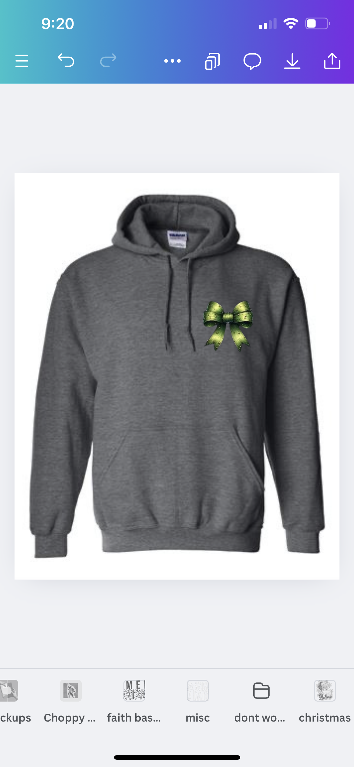 Pocket grinch bow sweatshirt and hoodie