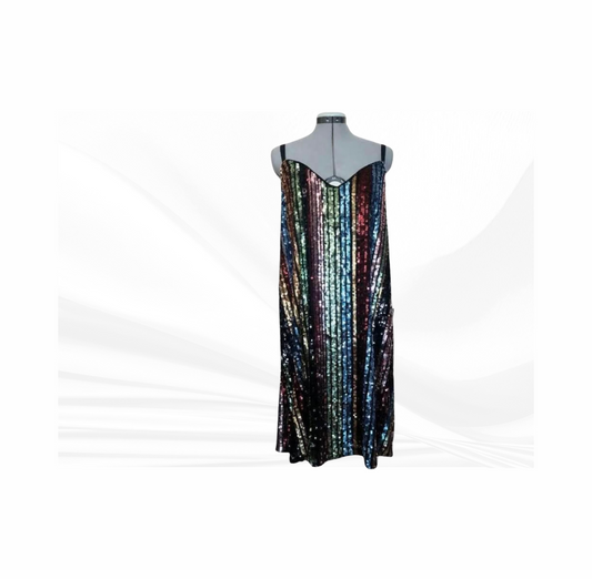 Multicolor sequin dress