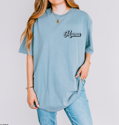 Mama pocket 6 graphic tee