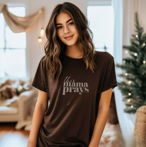 This Mama Prays graphic tee